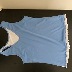 Blue and white camisole